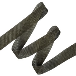 Окантовочная лента-бейка, цвет Тёмно-Серый 22мм (на отрез)  в Анапе