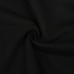 Ткань Футер 3-х нитка, Петля, цвет Черный (на отрез)  в Анапе