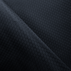 Ткань Оксфорд 300D PU Рип-Стоп СОТЫ, цвет Черный (на отрез)  в Анапе