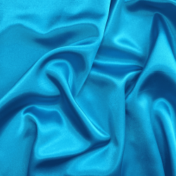 *Ткань Атлас-сатин, цвет Голубой (на отрез)  в Анапе