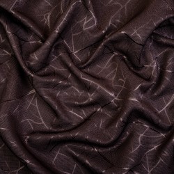 Ткань Блэкаут для штор &quot;Ледовое тиснение цвет Темно-Коричневый&quot; (на отрез)  в Анапе