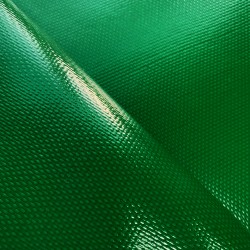 Ткань ПВХ 600 гр/м2 плотная, Зелёный (Ширина 150см), на отрез  в Анапе