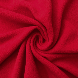 Флис Односторонний 130 гр/м2, цвет Красный (на отрез)  в Анапе