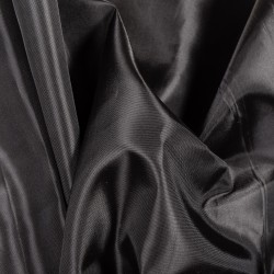 Ткань подкладочная Таффета 190Т, цвет Черный (на отрез)  в Анапе