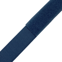 Контактная лента 25мм цвет Синий (велькро-липучка, на отрез)  в Анапе