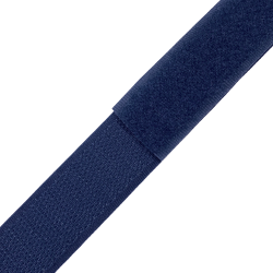 Контактная лента 25мм цвет Тёмно-Синий (Велькро-липучка), на отрез  в Анапе