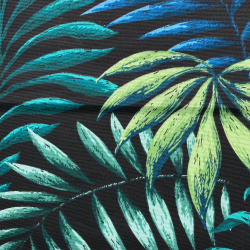 Интерьерная ткань Дак (DUCK), принт &quot;Тропические листья&quot; (на отрез)  в Анапе