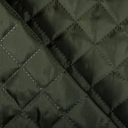 Стеганая подкладочная ткань с синтепоном (100гр/м2), цвет Хаки (на отрез)  в Анапе