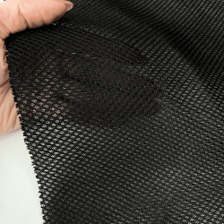 Сетка 3D трехслойная Air mesh 165 гр/м2, цвет Черный (на отрез)  в Анапе