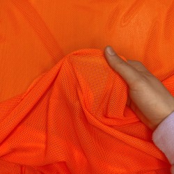 Трикотажная Сетка 75 г/м2, цвет Оранжевый (на отрез)  в Анапе