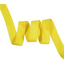 Окантовочная лента-бейка, цвет Жёлтый 22мм (на отрез)  в Анапе